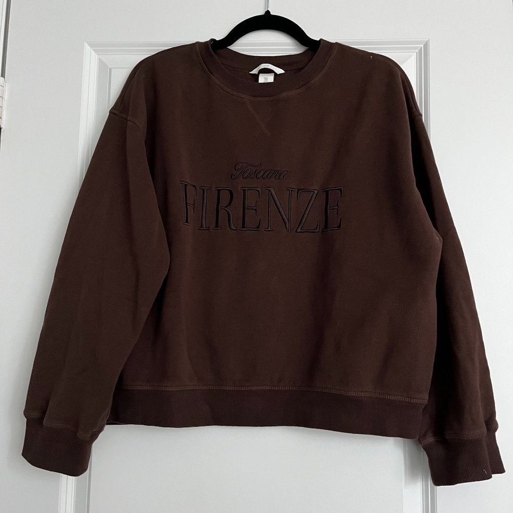 Embroidered Crewneck Sweatshirt